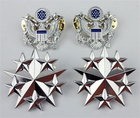 Set Us Air Force Six Star Rank Insignia Badge Pin Eagle Badge Us024 In