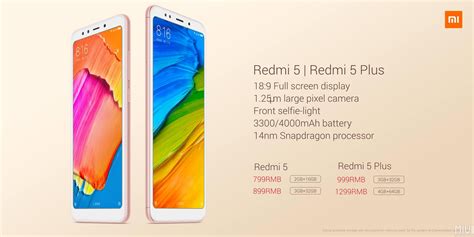 The xiaomi redmi 5 plus' 4,000mah battery is pretty much identical with the redmi note 4's. Xiaomi officially unveils the new Redmi 5 and Redmi 5 Plus