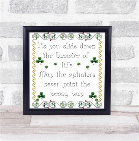 One christmas, i cross stitched this irish blessing for my irish husband! Pin on cross stitch patterns