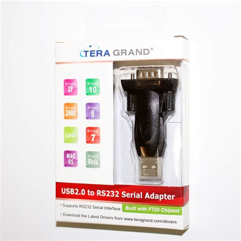 Usb 20 To Rs232 Serial Db9 Converter Black Tera Grand