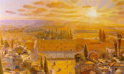 Jerusalem Painting Jerusalem The Center Of The Earth The Apple Of