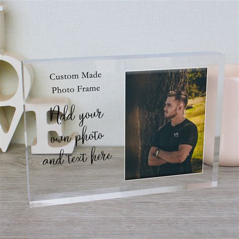 Engraved Picture Frame Custom Picture Frame Engraved Photo Etsy