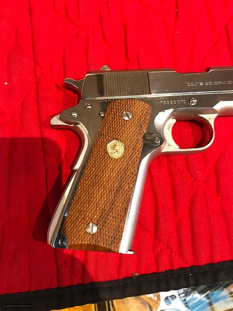 Colt 1911 Series 70 Nickel With Original Box For Sale