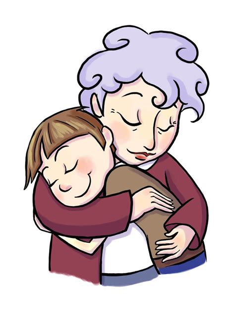 Cartoon Grandma And Granddaughter Clipart Clipart Kid Cartoon