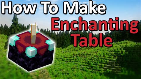 How To Make A Enchantment Table In Minecraft Pc 1 8 Review Home Decor