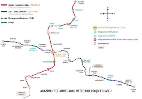 pm modi to inaugurate first phase of ahmedabad metro on march 4 metro rail news