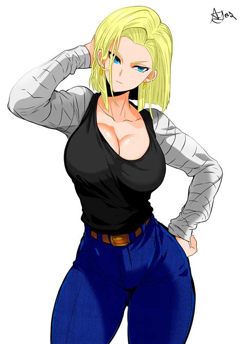 Sexy Android N18 Fanart By Greenmory On Deviantart