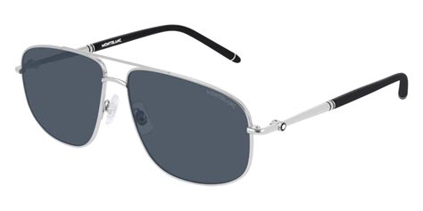 Mont Blanc Mb0069s 005 Sunglasses Silver Smartbuyglasses India