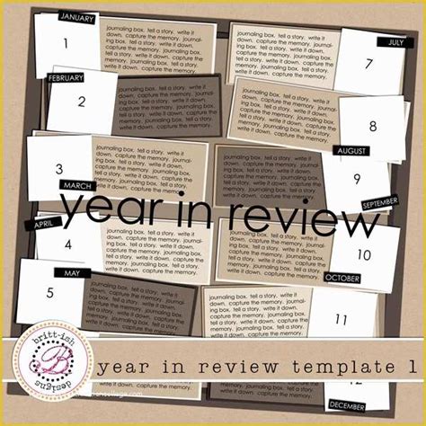 Year In Review Template Free Of Year In Review Template 1 Brittdes