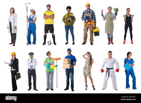 Different Occupations Isolated Hi Res Stock Photography And Images Alamy