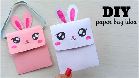 Origami Paper Bag How To Make Paper Bags With Handles Origami T Bags School Hacks Youtube