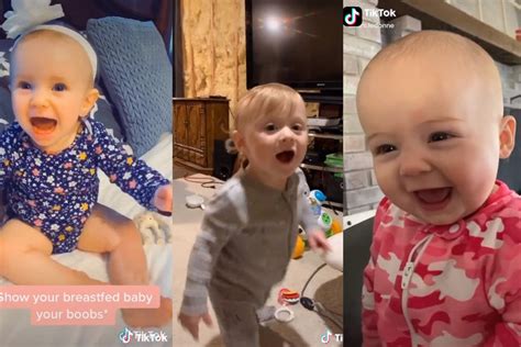 Las Adorables Reacciones De Alegría De Los Bebés Que Son Amamantados Al