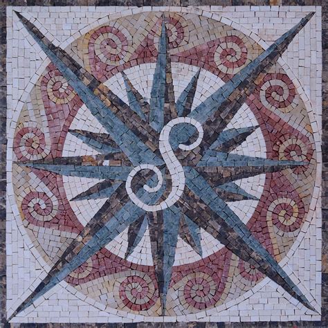 Custom Mosaic Art The S Compass Compass Mozaico