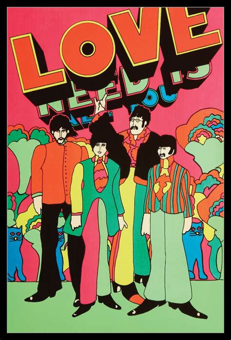 Beatles Love All You Need Is Love Poster Print