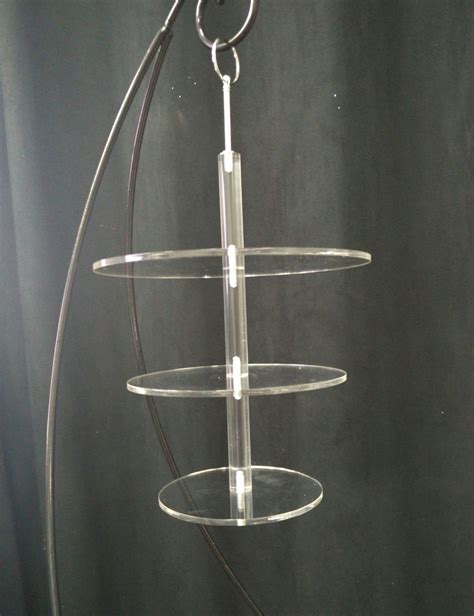 The twist here is that these cakes are suspended upside down from a chandelier or a cake stand! Suspended cake plate kit Hanging upside down cakes NO ...