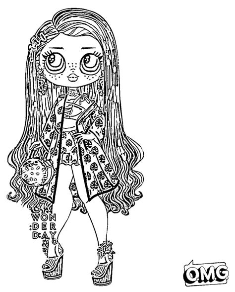 Omg Lol Doll Coloring Pages Han Nibeshe
