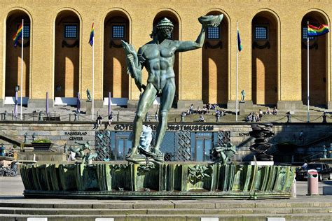 Poseidon Statue By Carl Milles In Gothenburg Sweden Encircle Photos