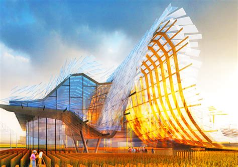 Stunning Chinese Pavilion For Milan Expo 2015 Resembles Billowing Wheat