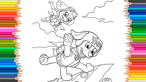 See more ideas about paw patrol coloring, paw patrol, paw patrol coloring pages. Paw Patrol Skye and Zuma Coloring Pages l Coloring Book ...