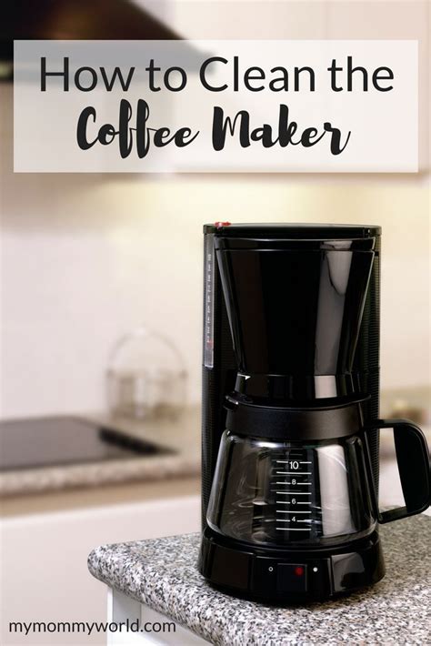 This cleaning agent offers a similar level of acidity as vinegar, but it doesn't leave behind that notorious vinegary smell. How to Clean a Coffee Maker | Coffee maker cleaning ...