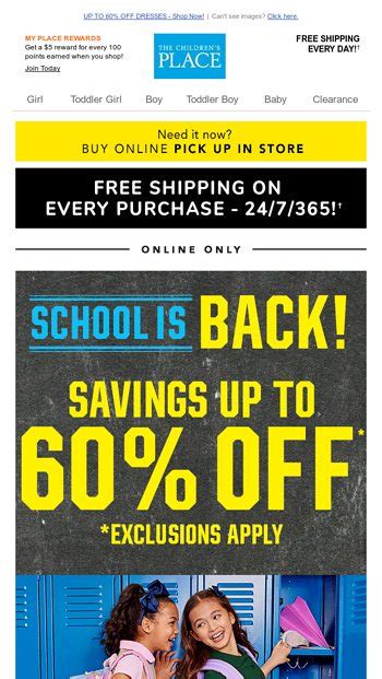 🎒school Is Back With Up To 60 Off Sitewide Savings The Childrens