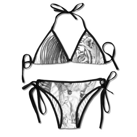 buy women s thong bikini suit swimsuit bengal tiger sexy bikini set 2 piece online at