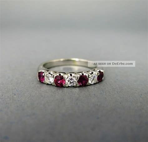 Rubin Brillant Weißgoldringruby Diamond Ring