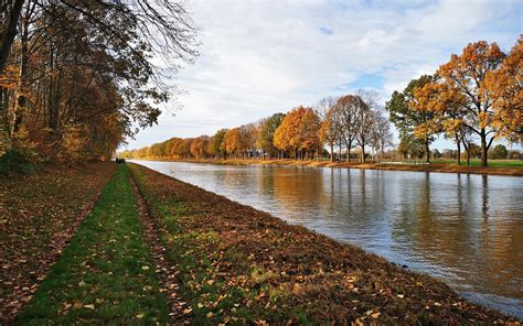 Autumn River Hd Side Path Wallpaper Hd Nature 4k Wallpapers Images