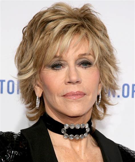 Maybe you would like to learn more about one of these? Jane Fonda Short Straight Champagne Blonde Hairstyle with ...