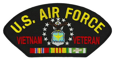 Us Air Force Vietnam War Veteran Embroidered Patch 5 316 X 2 58