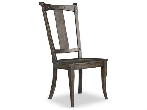 Hooker Furniture Vintage West Splatback Dark Wood Side Dining Chair