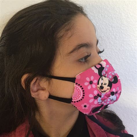 Kids Face Mask With Sewn In Filter 100 Cotton Washable Etsy