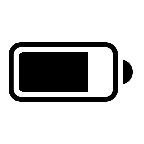 Low Battery Icon - Download in Glyph Style png image