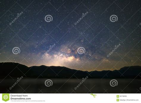 Peaceful Starry Night Sky Background Stock Image Image Of Park