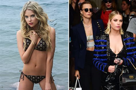 Ashley Benson Wows In Black Bikini After Its Revealed She Has Married Cara Delevingne The