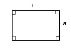 Formula for the area of a rectangle involving fractions. Table of Formulas For Geometry