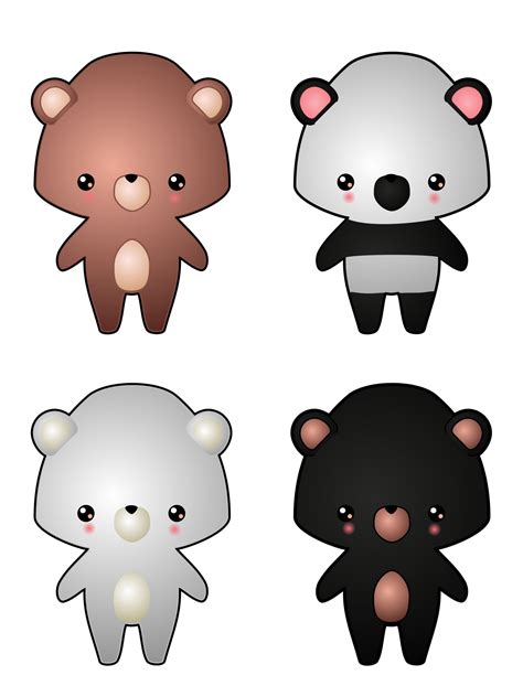 Kawaii Bears Free Stock Photo Public Domain Pictures