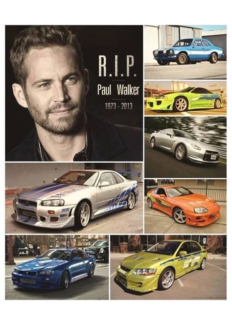 In Memory Of Paul Walker Paul Walker Car Paul Walker Fast And Furious