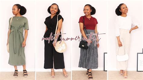 10 modest summer outfits 2021 modest fashion lookbook youtube