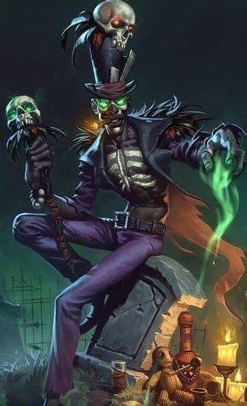 Heroes And Villains Baron Samedi Voodoo Art Dark Fantasy Art