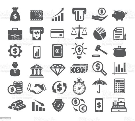 Finance Icons On White Stock Illustration Download Image Now Istock