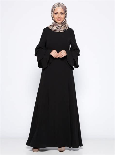 New Kaftan Jilbab Islamic Muslim Abaya Women Cotton Maxi Long Petal