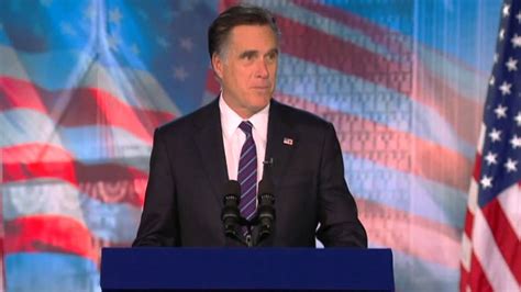 Us Election 2012 Mitt Romneys Concession Speech After Losing