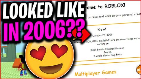 What It Looked Like In Roblox 2006 Crayz Youtube