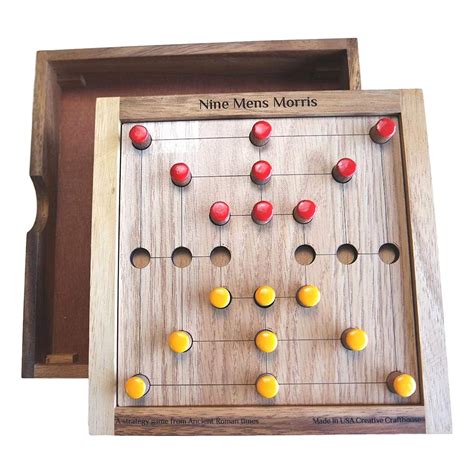 Nine Mens Morris Strategy Game From Ancient
