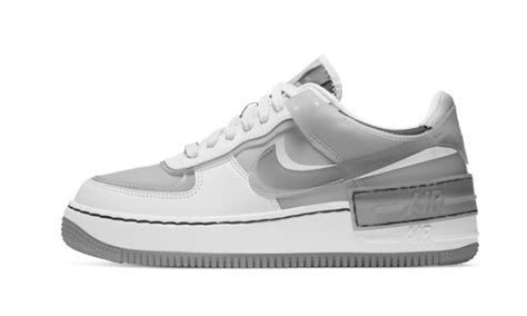 The low sneaker was realised in '83 (a year after the high top) and caught the attention of the sneakerhead community; Nike Air Force 1 Shadow White Grey (W) - CK6561-100 - Restocks