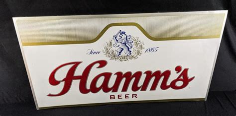 Sold Price Large Hamms Beer Metal Sign December 6 0120