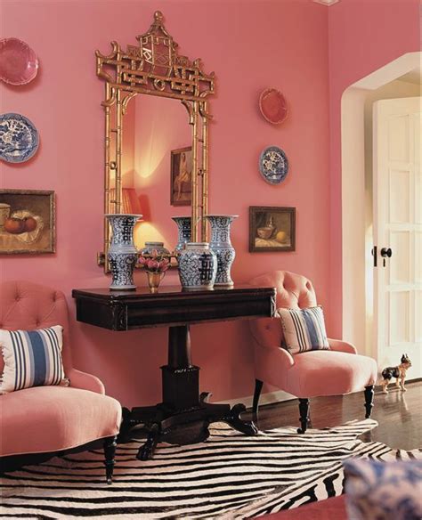 10 Whimsical Spaces Inspired By Wes Anderson Pink Living Room