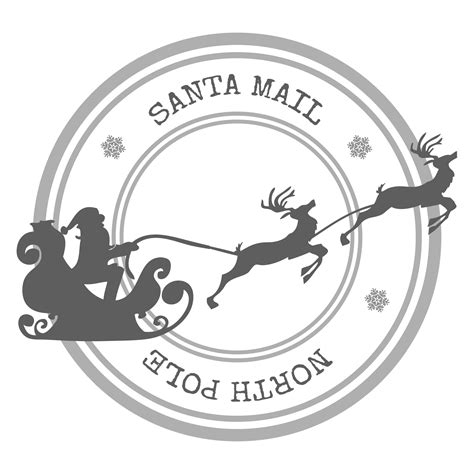 Santa Claus Reindeer Rubber Stamp Free Stock Photo Public Domain Pictures