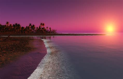 1400x900 Digital Coastal Beach Sunset 1400x900 Resolution Hd 4k